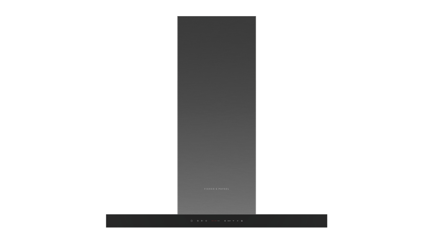 Fisher & Paykel 90cm Box Chimney Wall Mounted Rangehood - Black Stainless Steel & Glass (Series 7/HC90DCBB4)
