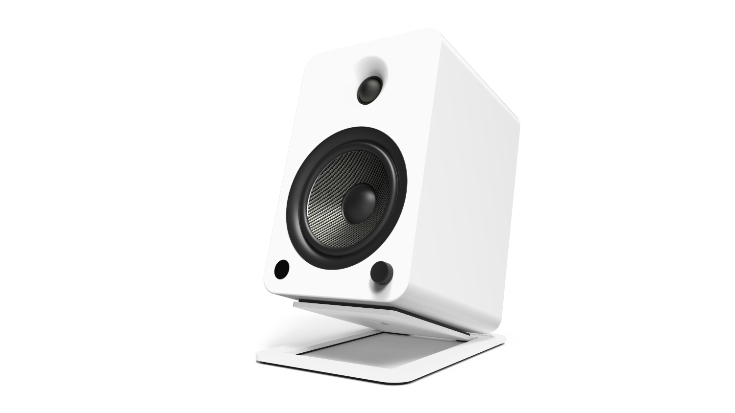 Kanto S6W Angled Speaker Stands for Desktop White Harvey Norman New Zealand