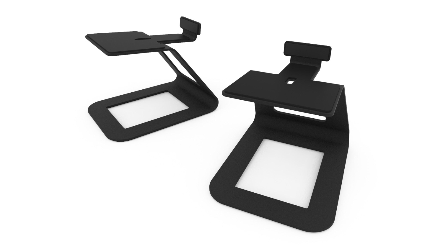 Kanto SE6 Elevated Speaker Stands for Desktop - Black