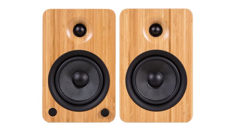 Kanto YU6 200W Bookshelf Speakers w/ Bluetooth - Bamboo Finish