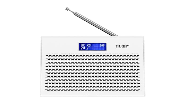 Majority Histon Compact DAB & FM Radio w/ AUX - White