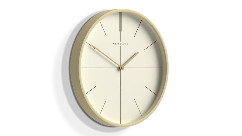 Newgate "Mr. Clarke" Wall Clock - Pale Wood/Hockey Dial