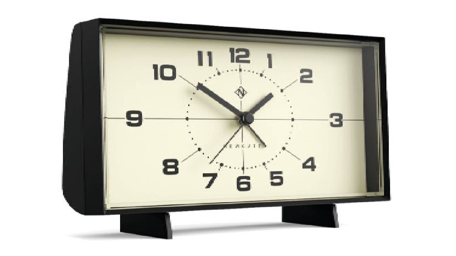 Newgate "Wideboy" Alarm Clock - White/Black