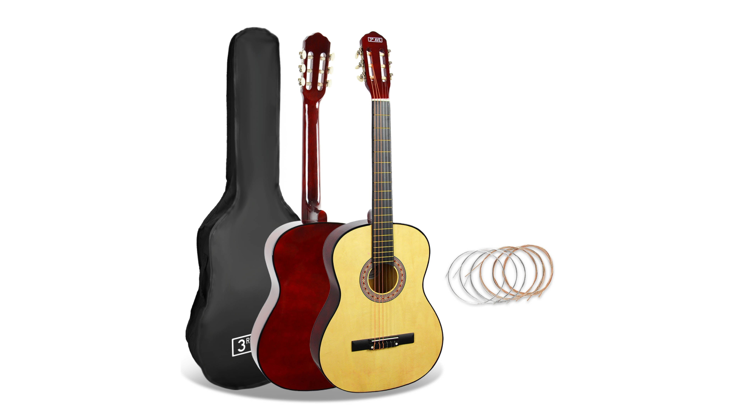 3rd Avenue Full Size Classical Guitar Starter Pack - Natural