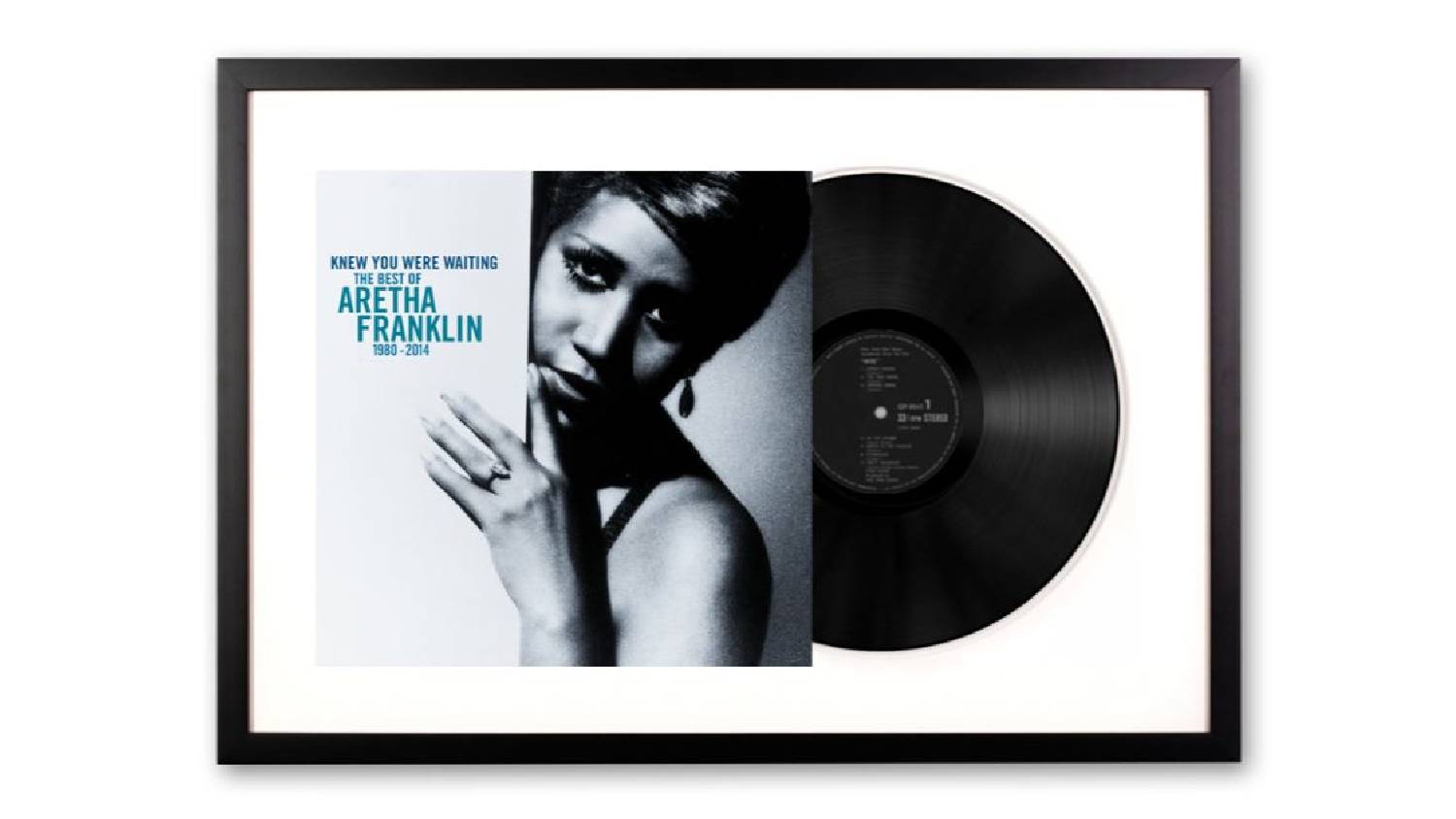 Aretha Franklin - Knew You Were Waiting Framed Vinyl + Album Art