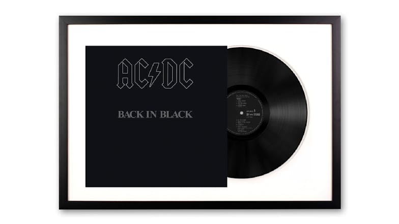 AC/DC - Back In Black Framed Vinyl + Album Art