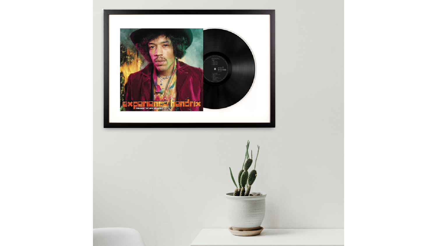 Jimi Hendrix - Experience Hendrix: The Best Of Jimi Hendrix Framed Vinyl + Album Art