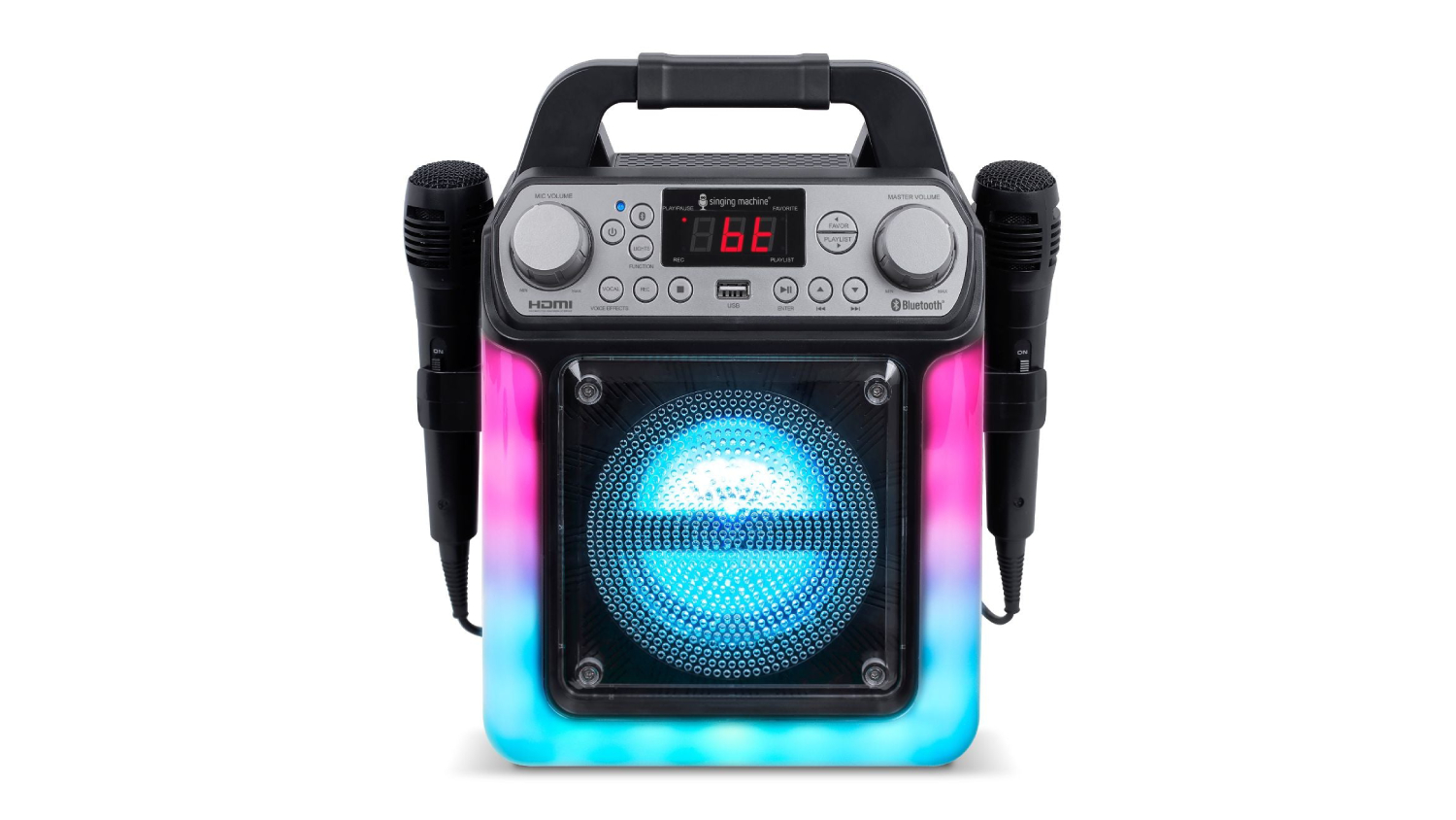 Singing Machine Groove Mini Portable Karaoke Machine with Bluetooth