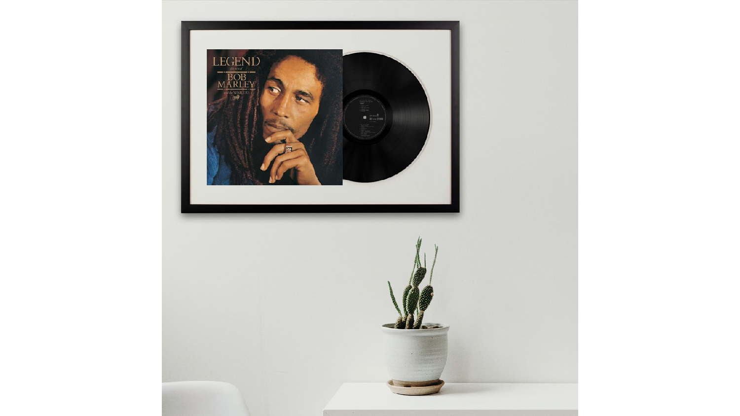 Bob Marley - Legend Framed Vinyl + Album Art