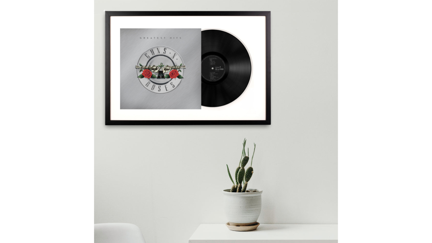 Guns N Roses - Greatest Hits Framed Vinyl + Album Art