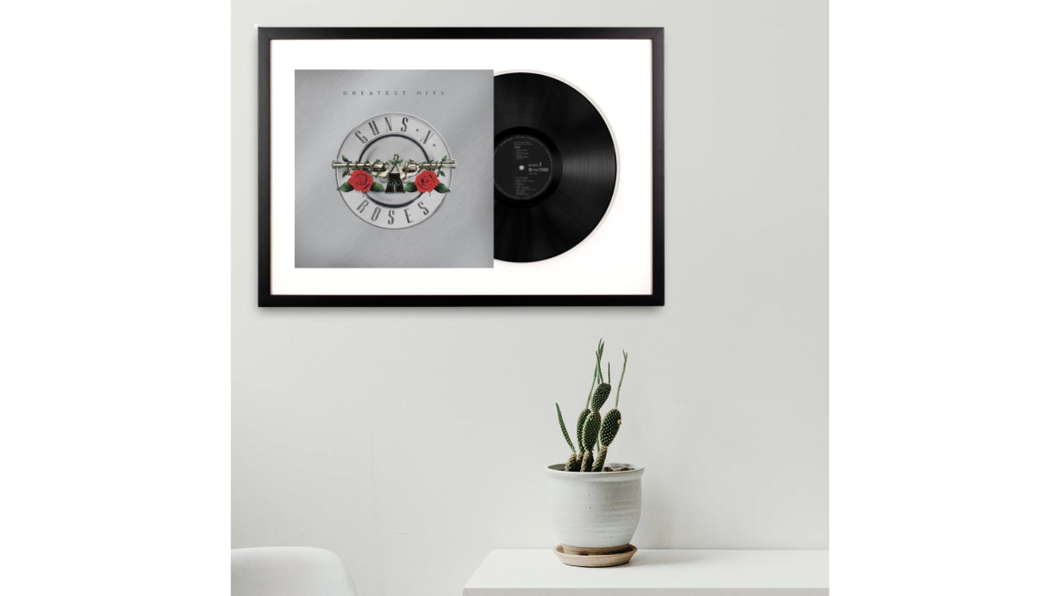 Guns N Roses - Greatest Hits Framed Vinyl + Album Art