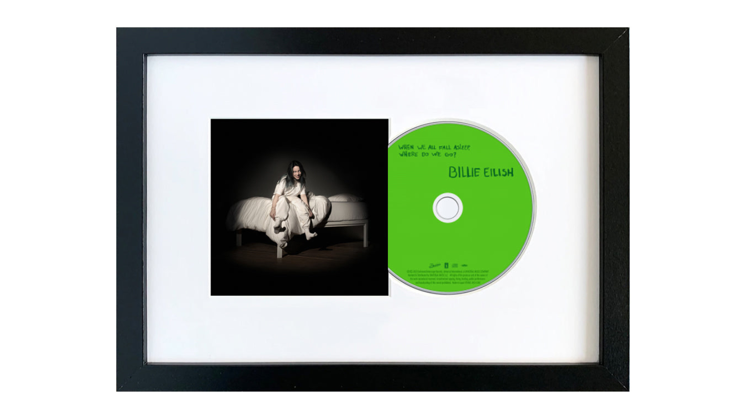 Billie Eilish - When We All Fall Asleep, Where Do We Go? Framed CD + Album Art