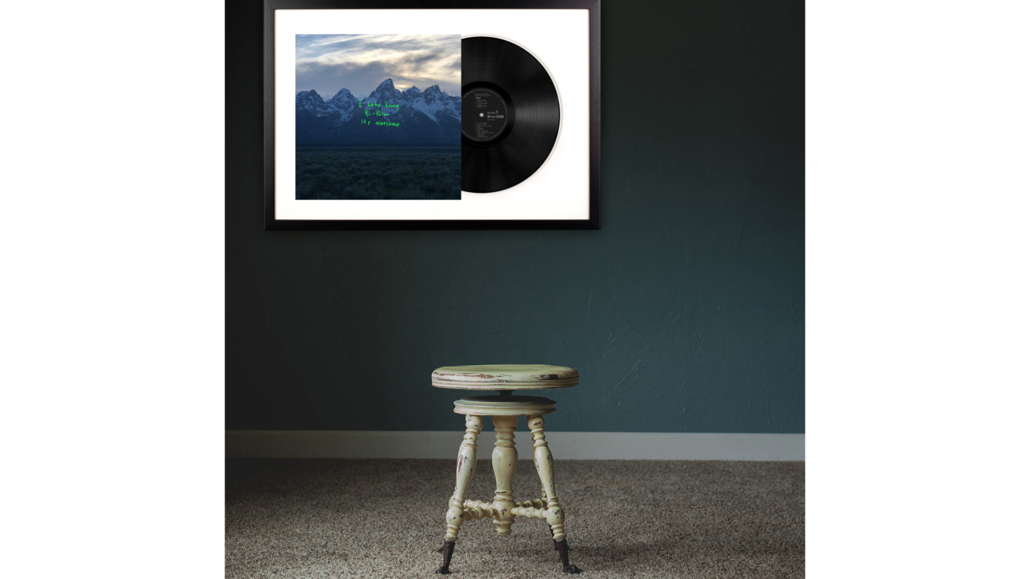 Kanye West - Ye Framed Vinyl + Album Art