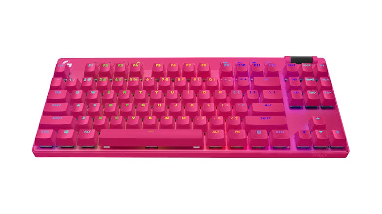 Logitech G Pro X TKL LIGHTSPEED Wireless Gaming Keyboard with RGB Lighting  - Magenta Tactile