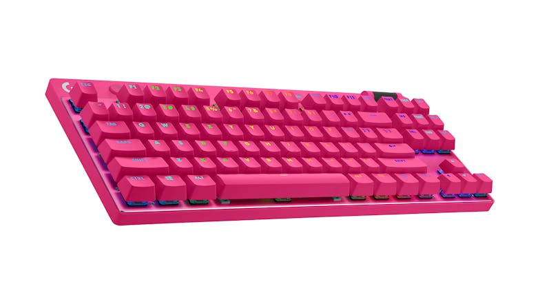 Logitech G Pro X TKL LIGHTSPEED Wireless Gaming Keyboard with RGB Lighting  - Magenta Tactile