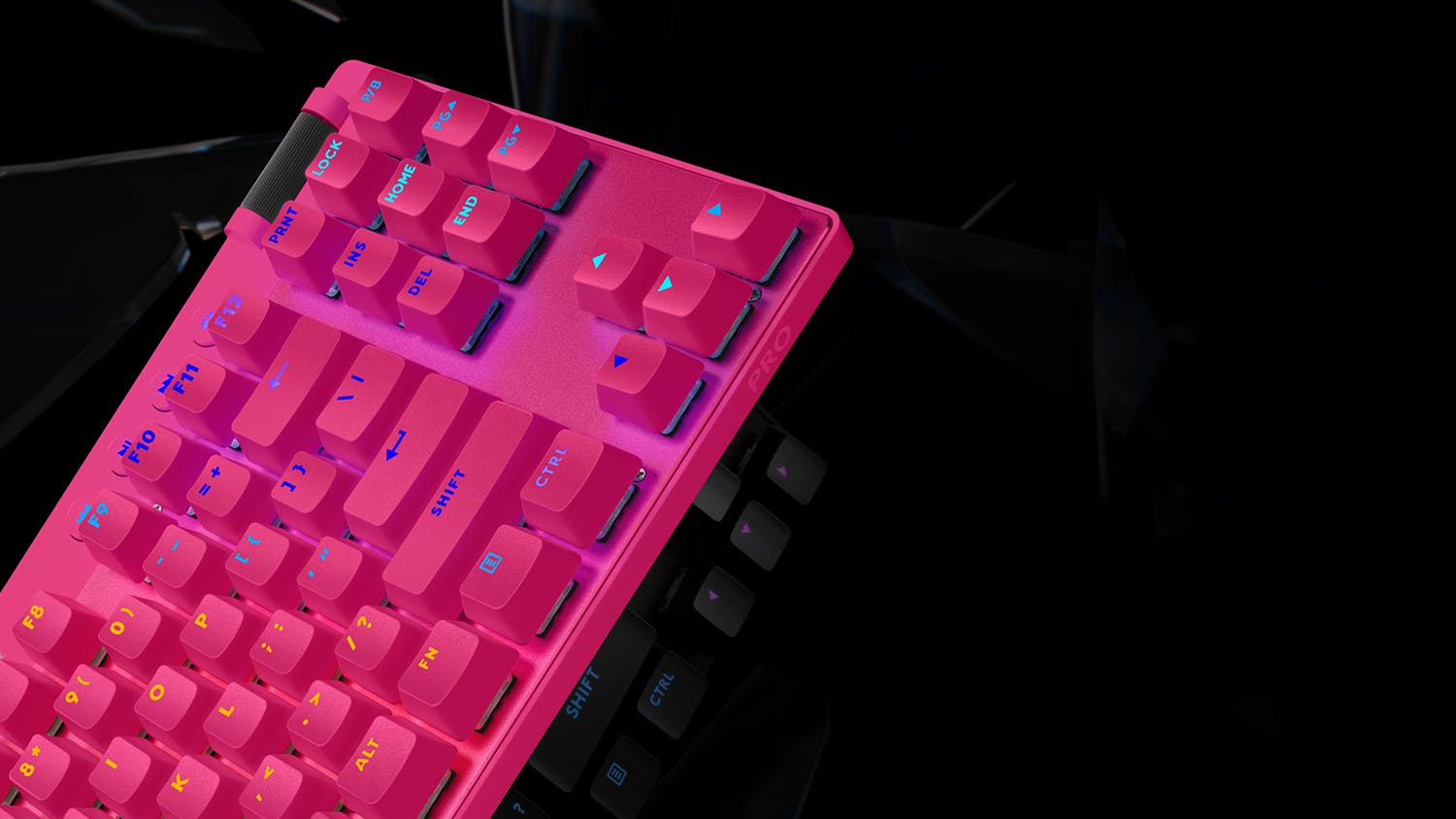 Logitech G Pro X TKL LIGHTSPEED Wireless Gaming Keyboard with RGB Lighting  - Magenta Tactile