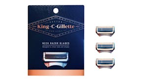 Gillette KING C. Neck Razor Head 3pcs.