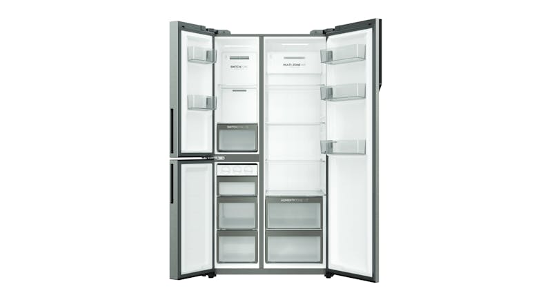 Haier 574L Side by Side Fridge Freezer - Satina (HRF575XS)