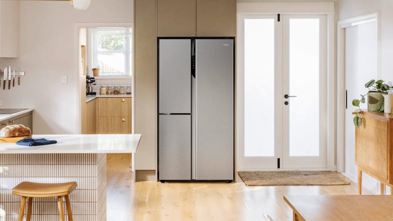 Haier 574L Side by Side Fridge Freezer - Satina (HRF575XS)