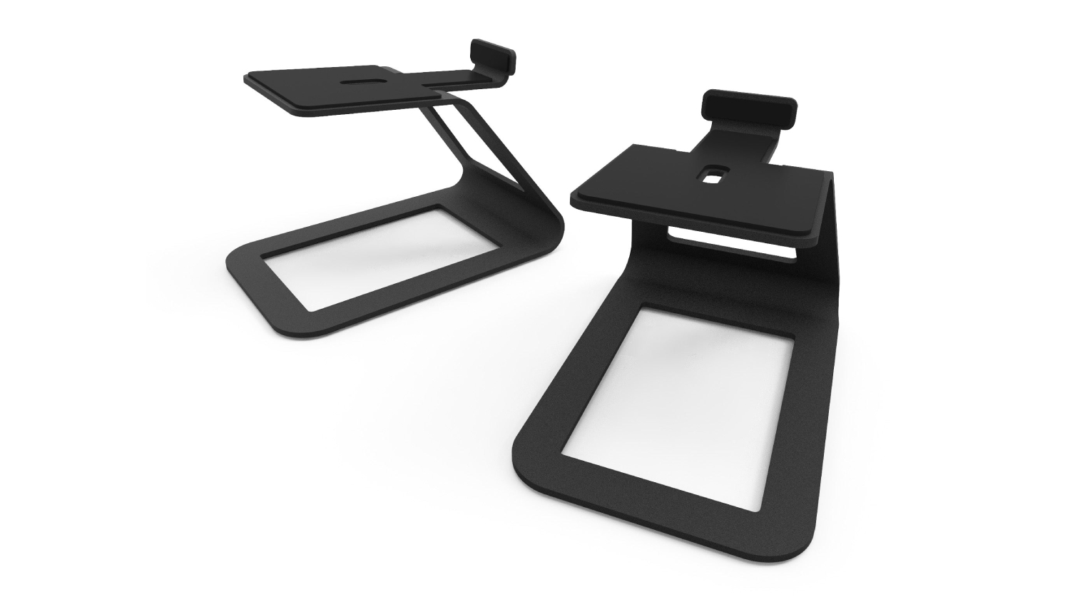 Kanto SE4 Raised Speaker Stands for Desktop - Black