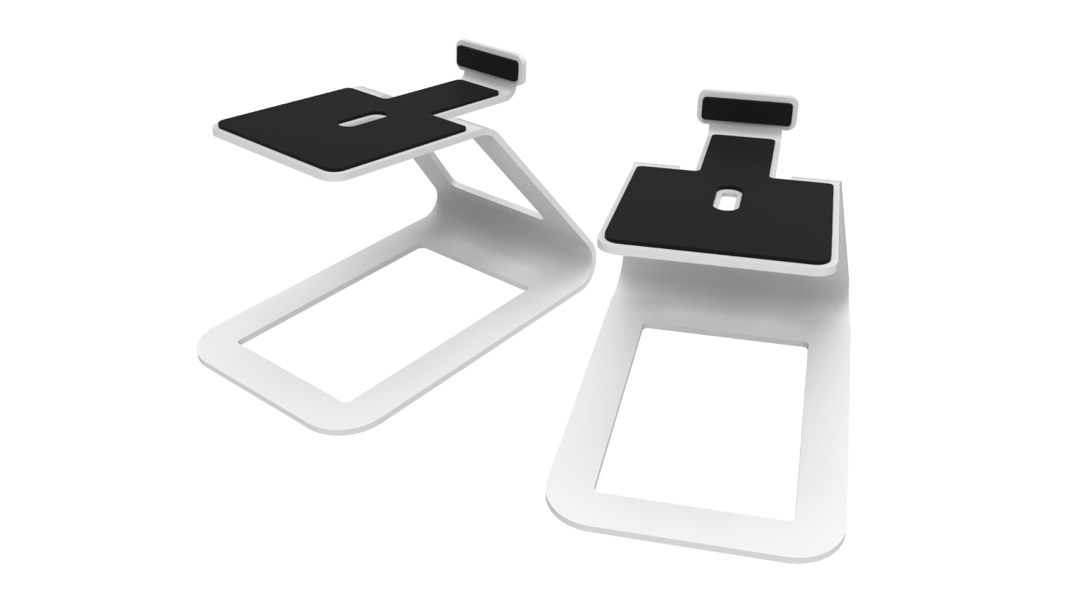 Kanto SE4W Raised Speaker Stands for Desktop - White