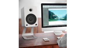 Kanto SE6W Elevated Speaker Stands for Desktop - White