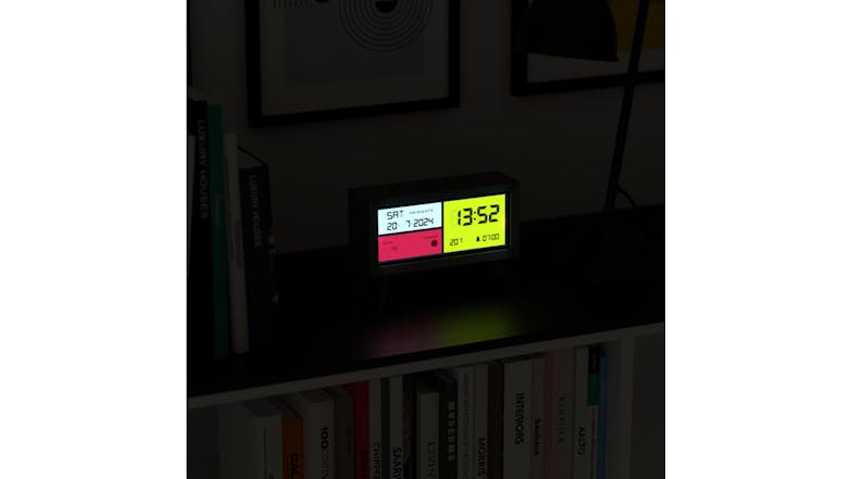 Newgate "Spectronoma" LCD Alarm Clock - Matte Black