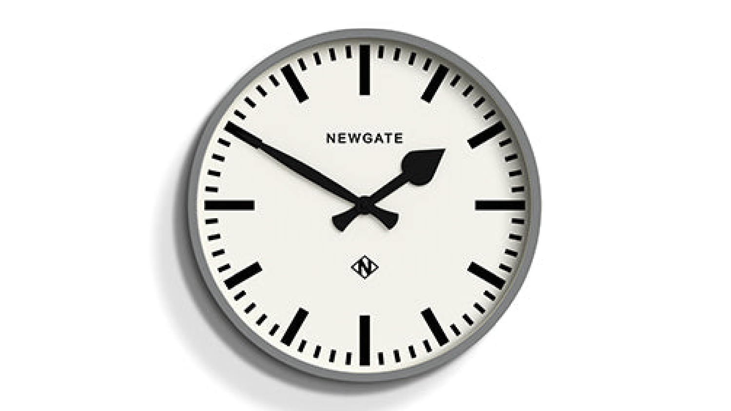Newgate "Railway" Wall Clock - Grey