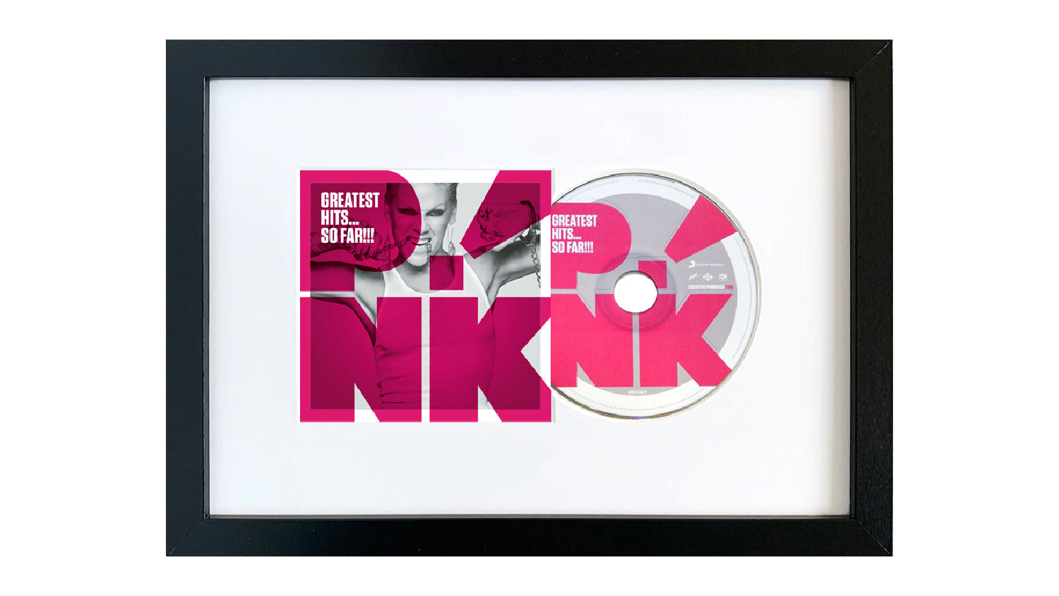 P!nk - Greatest Hits… So Far!!! Framed CD + Album Art
