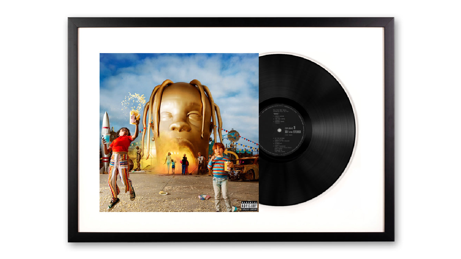 Travis Scott - Astroworld Framed Vinyl + Album Art