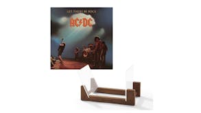 Crosley Record Storage Display Stand w/ AC/DC - Let There Be Rock Vinyl Album