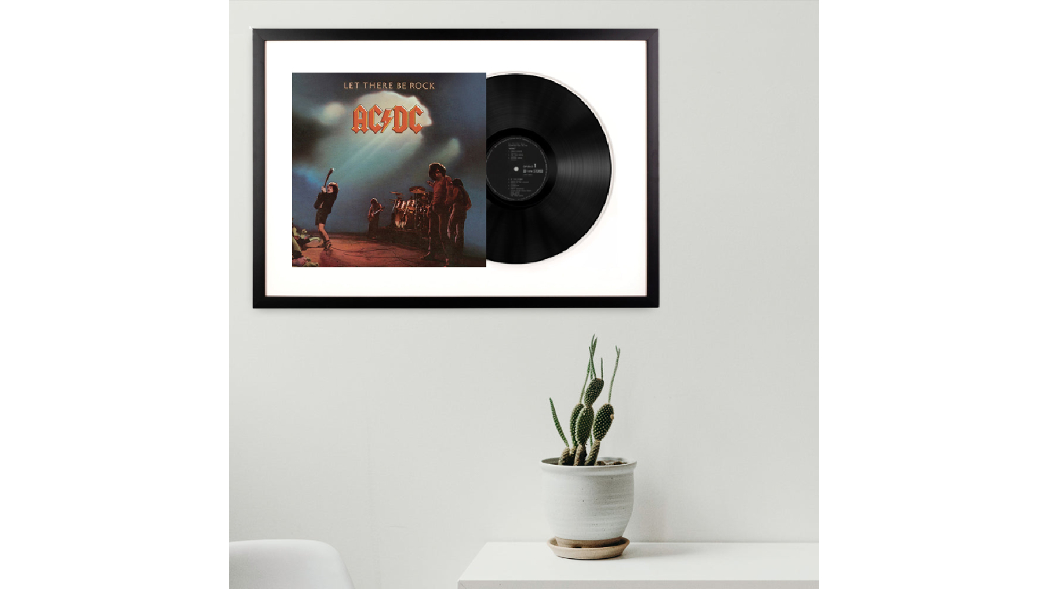 AC/DC - Let There Be Rock Framed Vinyl + Album Art