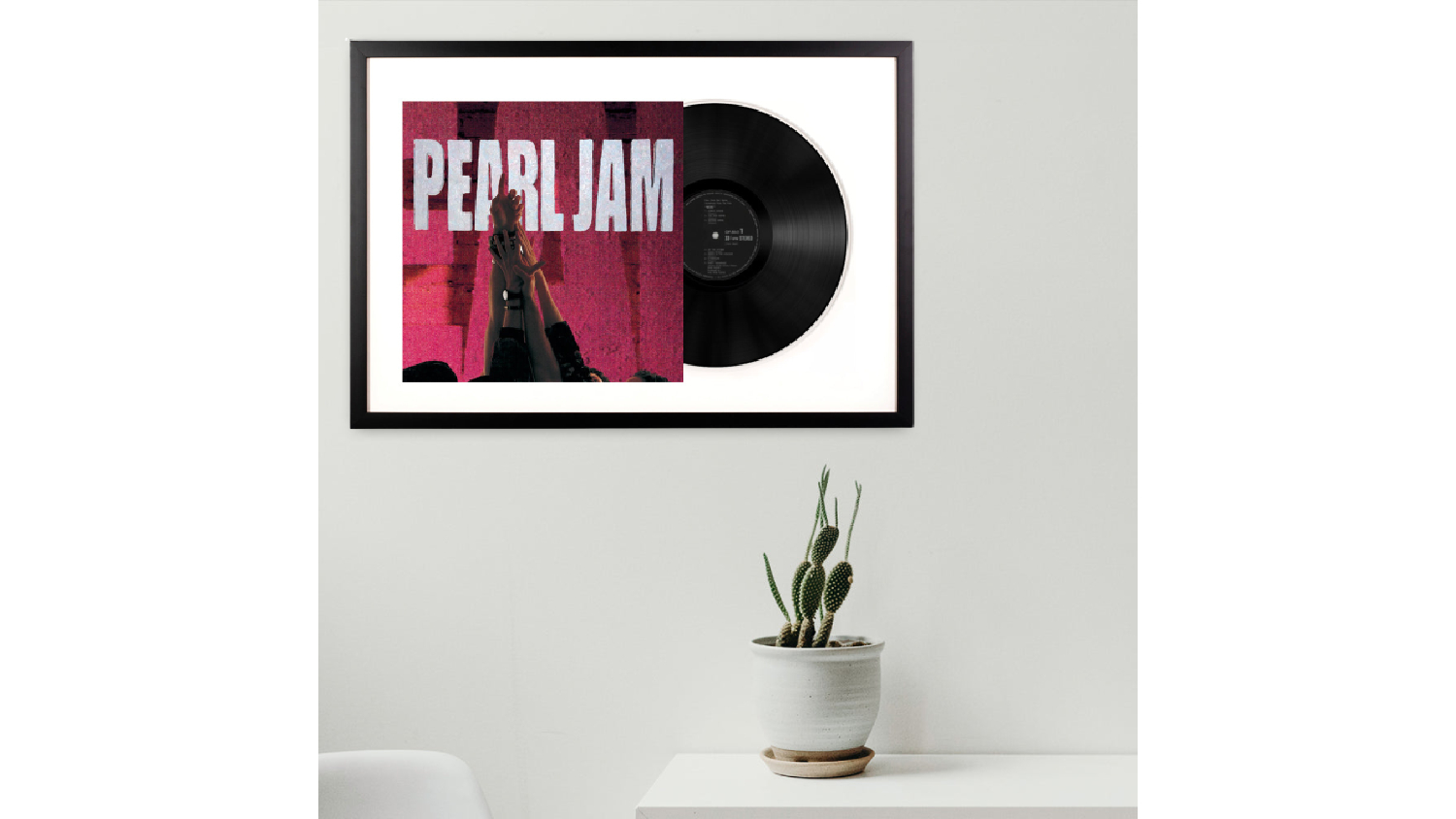 Pearl Jam - Ten Framed Vinyl + Album Art