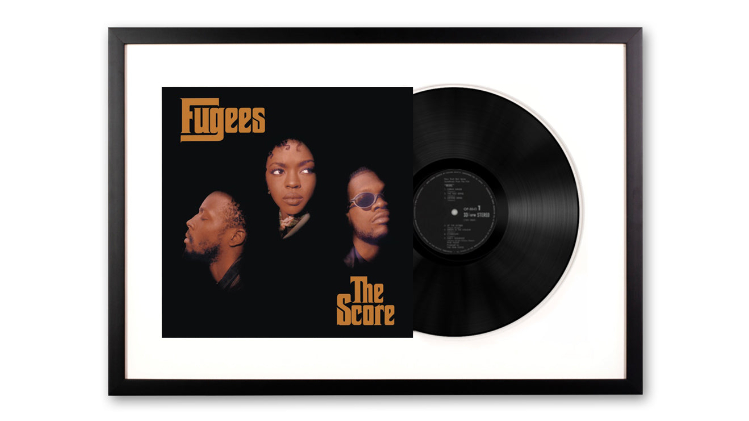 Fugees - The Score Framed Vinyl + Album Art