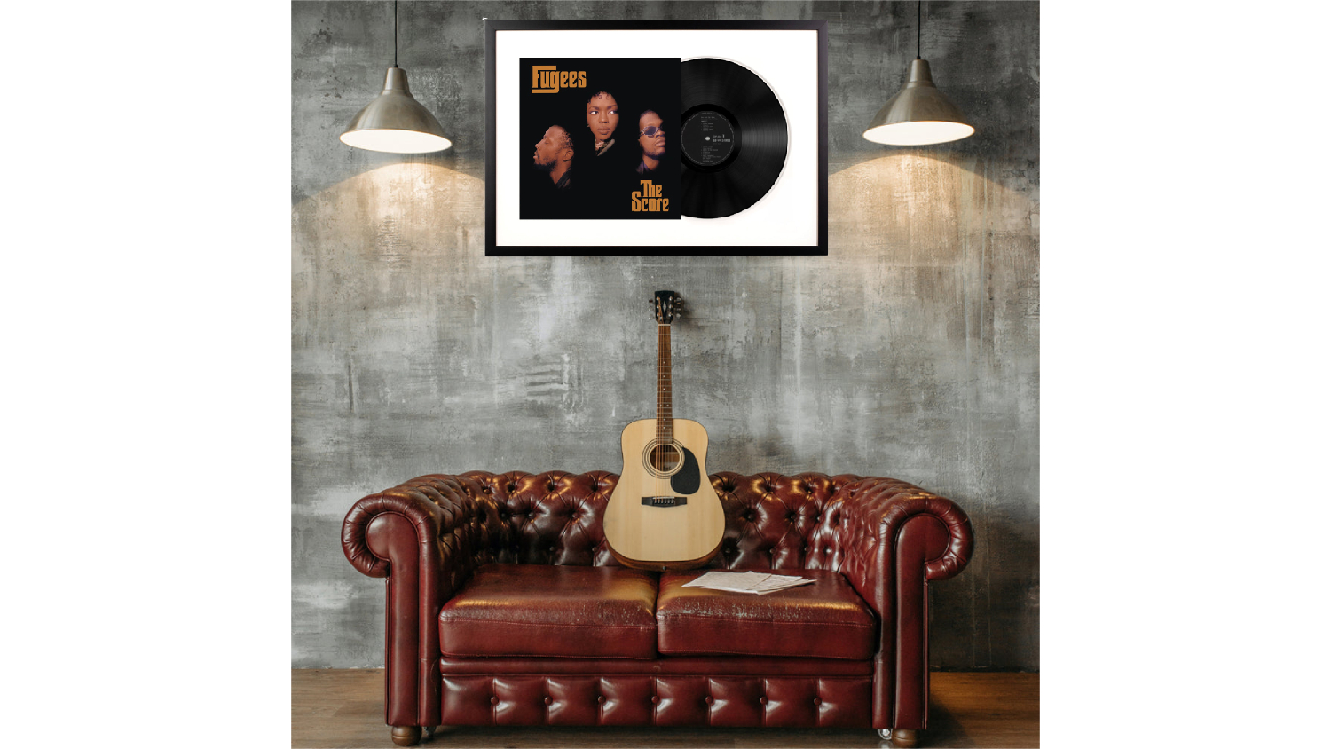 Fugees - The Score Framed Vinyl + Album Art