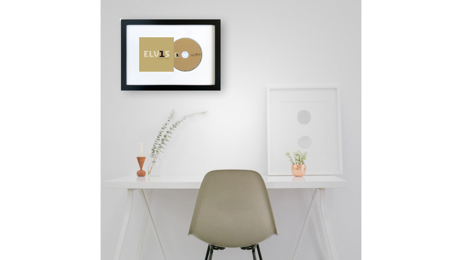 Elvis Presley - 30 #1 Hits Framed CD + Album Art