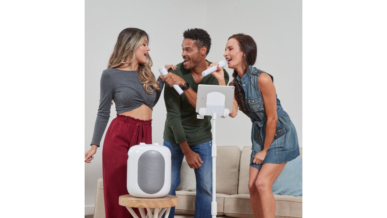 Singing Machine Karaoke Home Stage with Microphones, Bluetooth