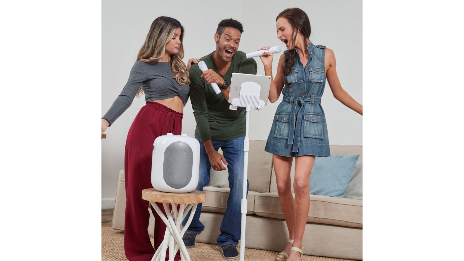 Singing Machine Karaoke Home Stage with Microphones, Bluetooth