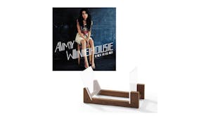 Crosley Record Storage Display Stand w/ Amy Winehouse - Back To Black Vinyl Album