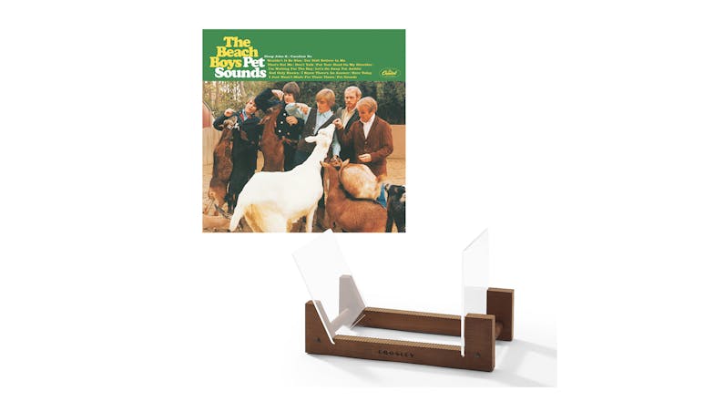 Crosley Record Storage Display Stand w/ The Beach Boys - Pet Sounds Vinyl Album