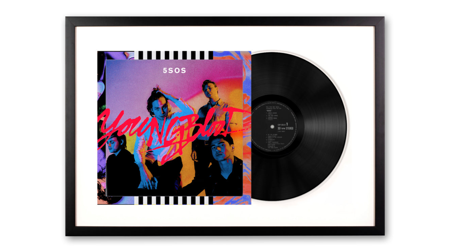 5 Seconds Of Summer - Youngblood Framed Vinyl + Album Art