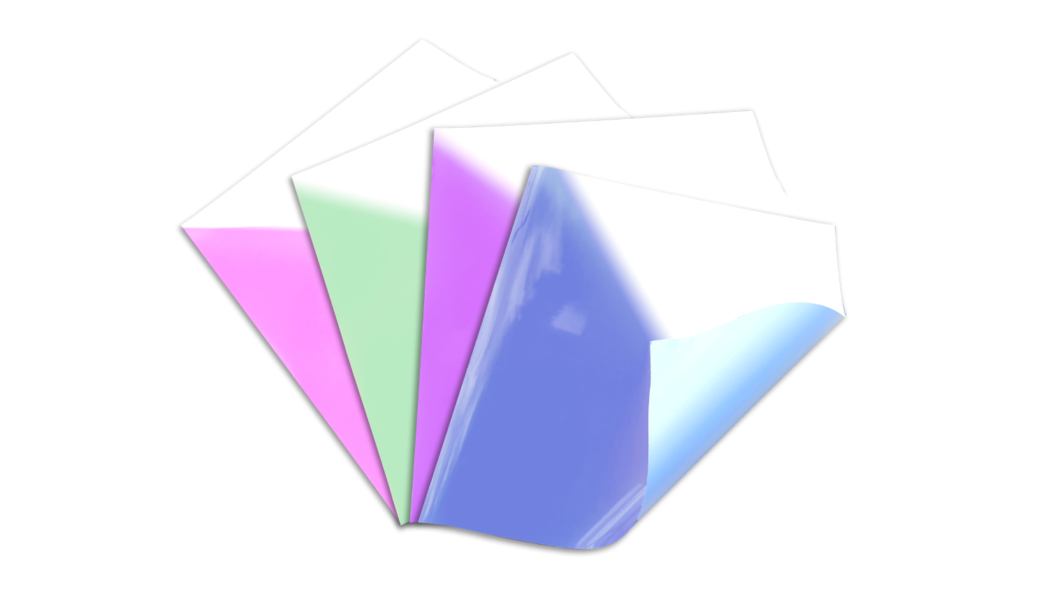 Magic Transfer Heat Transfer Vinyl 25 x 30cm -  UV Reactive Samples (4 Colours)