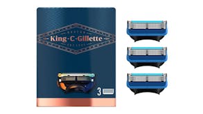 Gillette KING C. Shave & Edging Razor Head 3pcs.