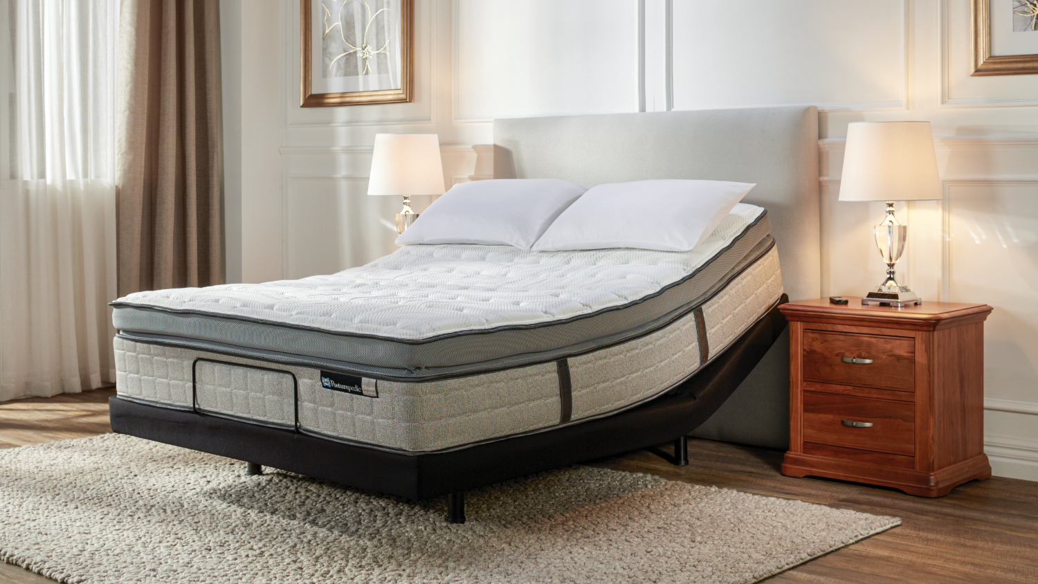 Sealy posturepedic queen adjustable outlet bed