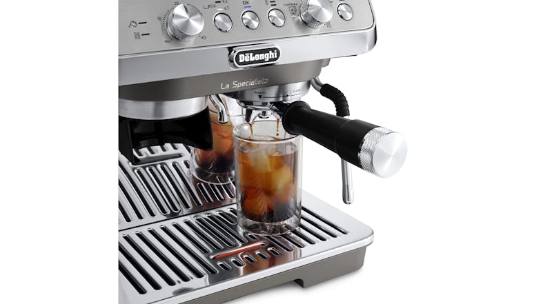 De'Longhi La Specialista Arte Evo 15 Bar Pump Manual Espresso Machine with Cold Brew Coffee - Stainless Steel