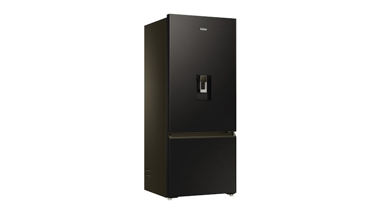 Haier 431L Bottom Mount Fridge Freezer with Water Dispenser - Black (HRF420BHC)
