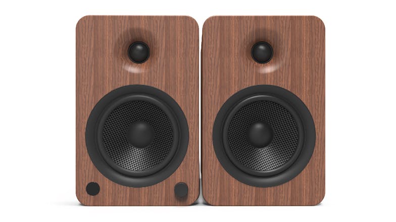 Kanto YU6 200W Bookshelf Speakers w/ Bluetooth - Walnut Finish