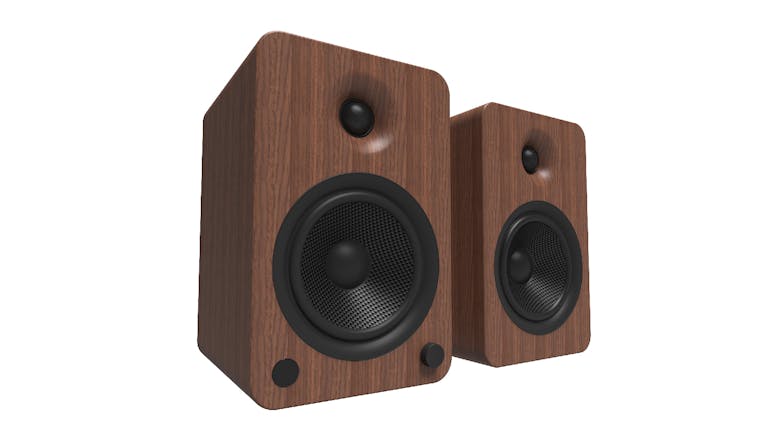 Kanto YU6 200W Bookshelf Speakers w/ Bluetooth - Walnut Finish