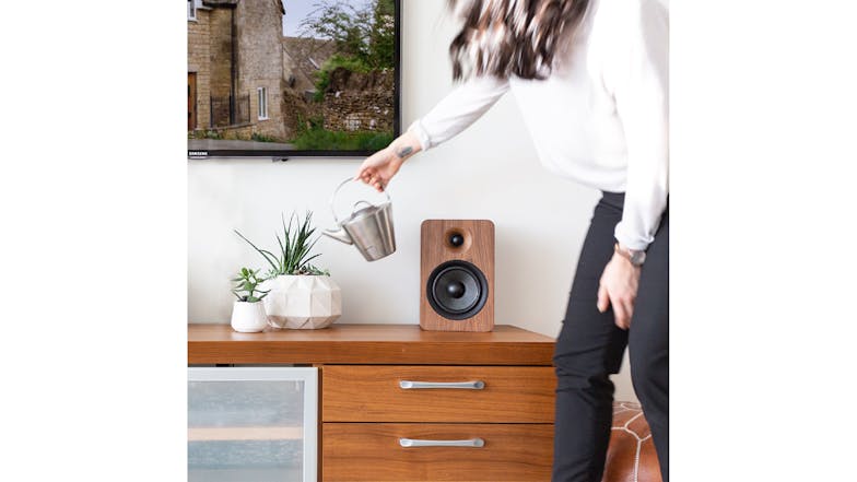 Kanto YU6 200W Bookshelf Speakers w/ Bluetooth - Walnut Finish