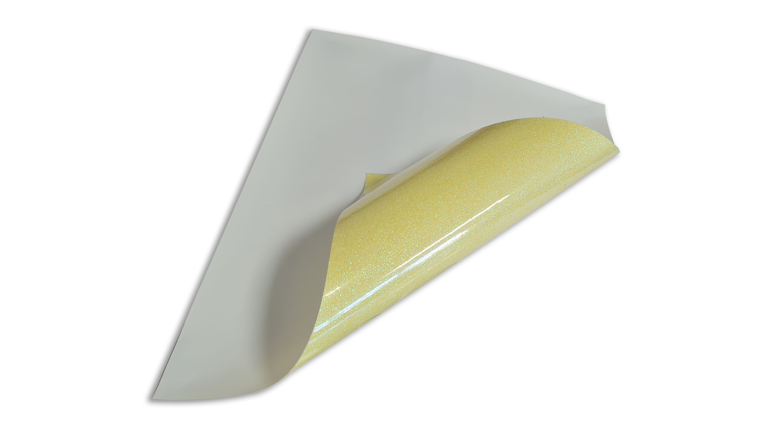 Magic Transfer Heat Transfer Vinyl 25 x 30cm - Glitter Yellow (Glow In The Dark)